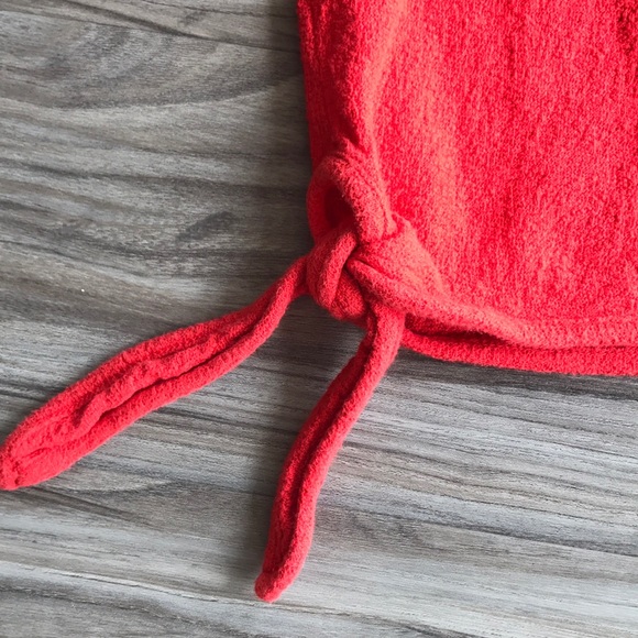 Madewell Side Tie Top Red XS - Picture 5 of 5